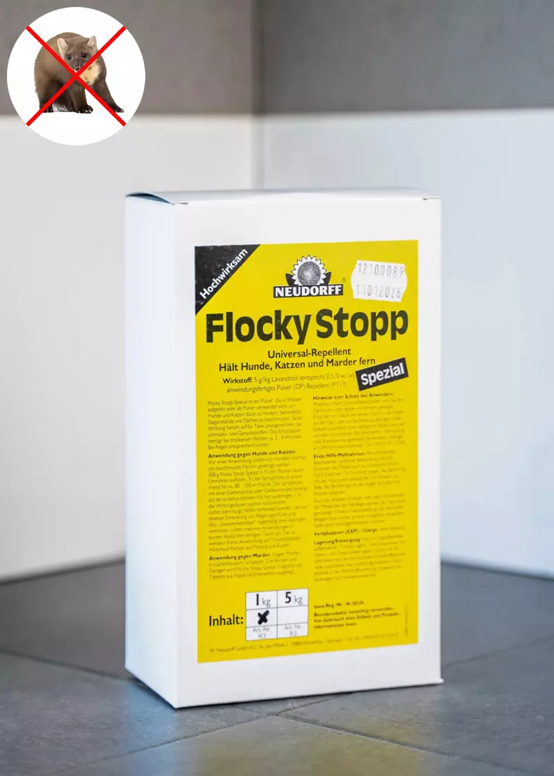 Flocky Stopp | Mittel zur Mardervergrämung | 5kg