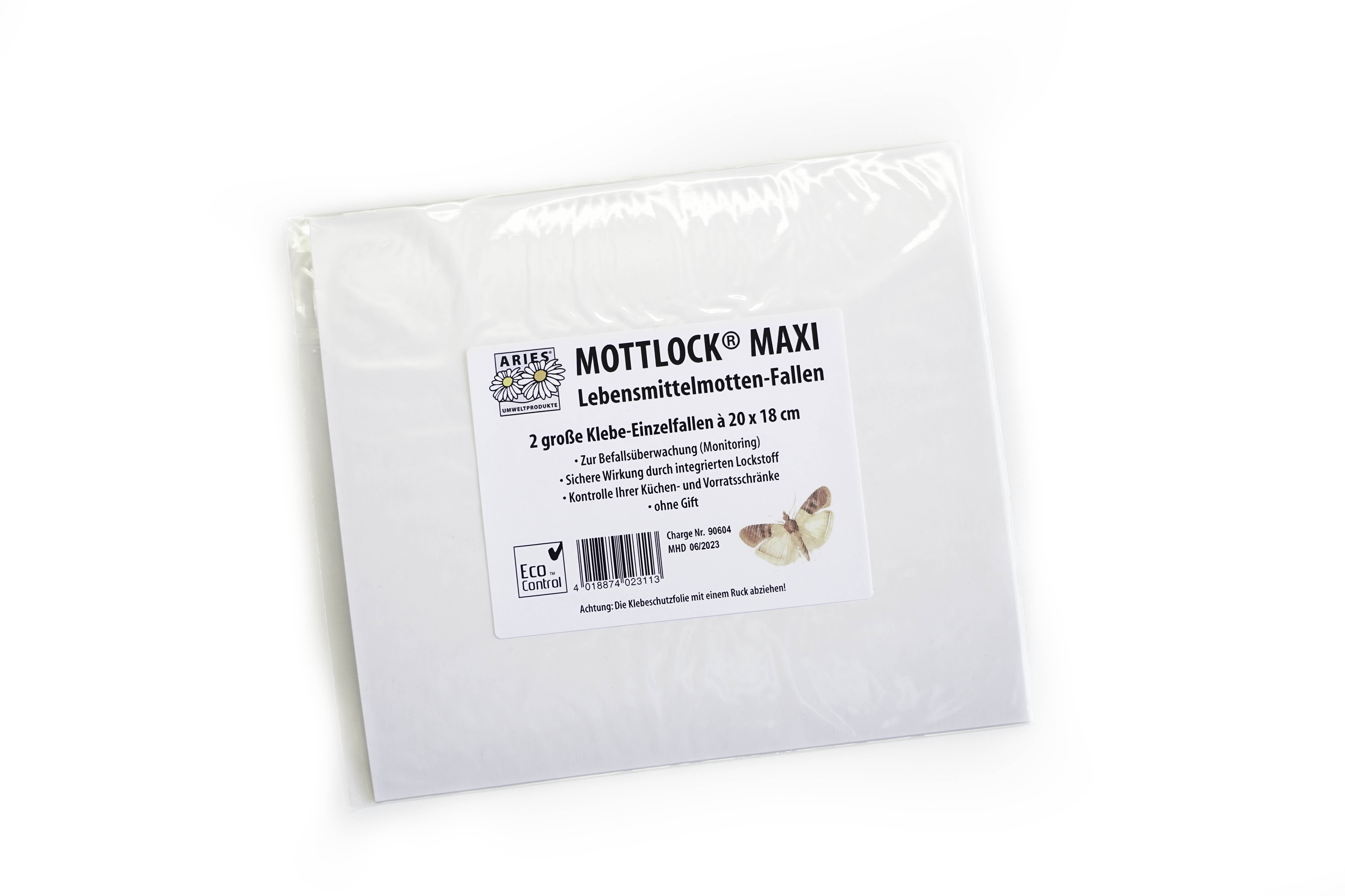 Mottlock Maxi Lebensmittelmotten-Fallen 20x18cm 2er Set